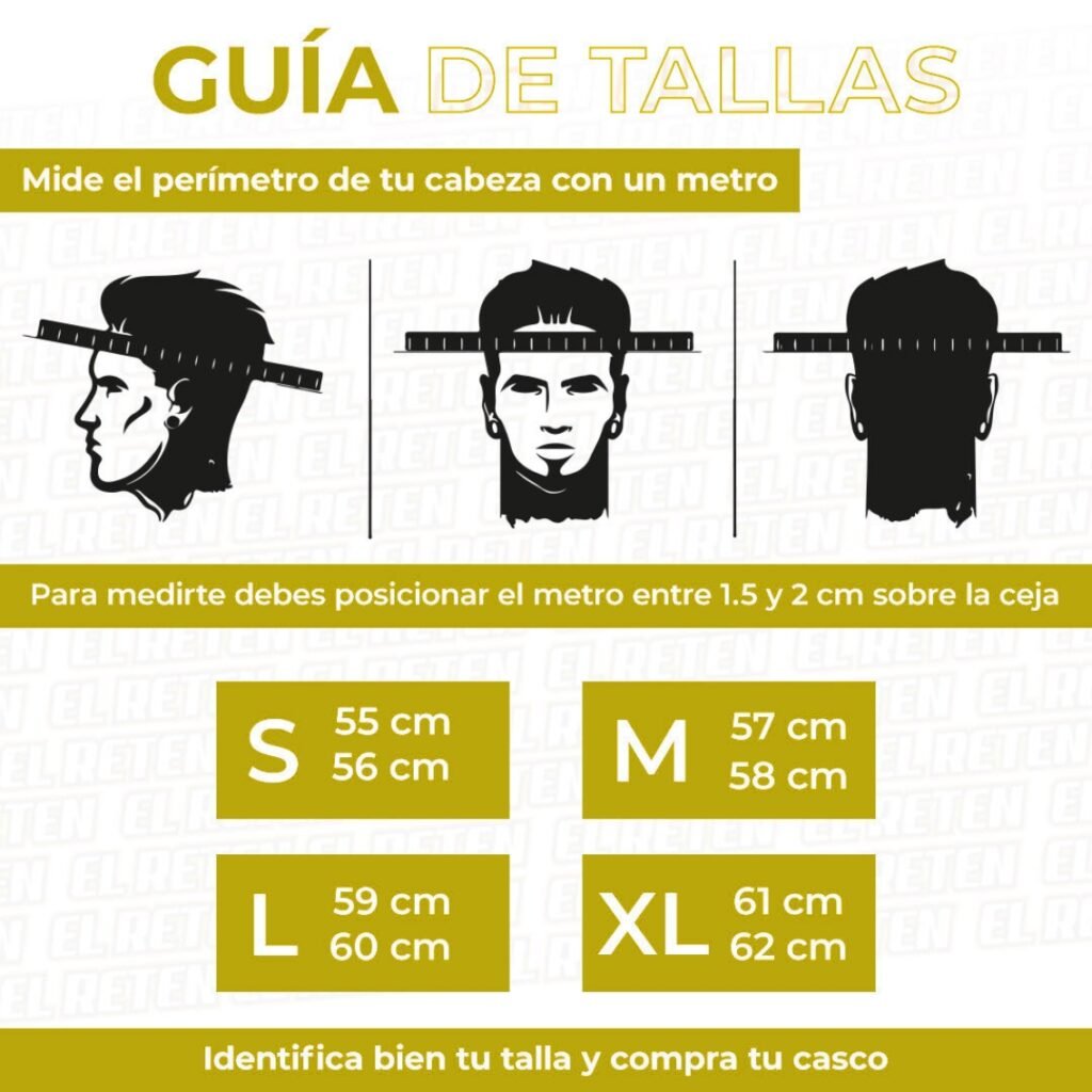 Guía tallas de cascos