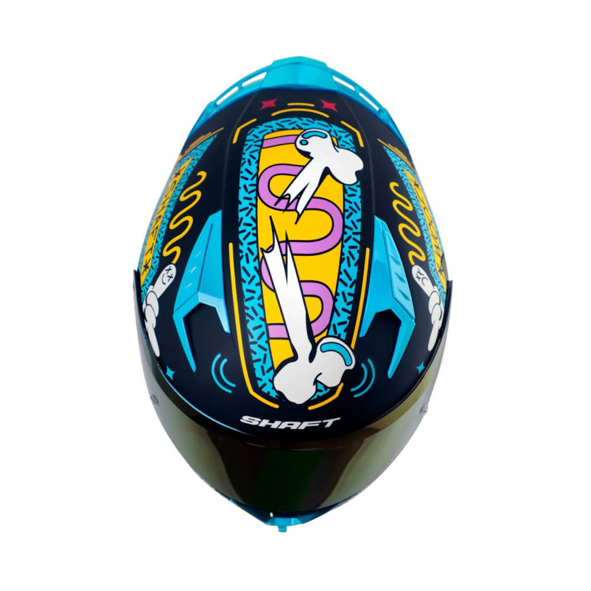 CASCO MOTO SHAFT 526SP EVO UNGLORIOUS DOGS NG AZ INTEGRAL