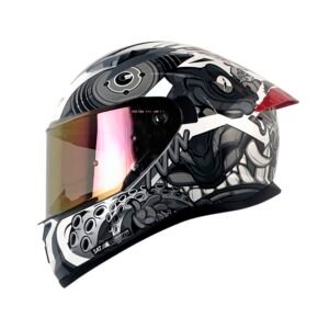 Casco moto shaft 522 sp comic monster bl brillo gr integral