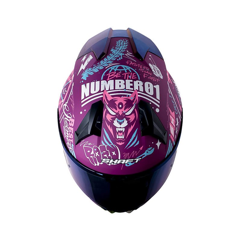 Casco moto shaft 560 evo motion v2 mr.os mate fc