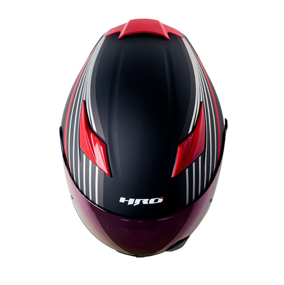 Casco moto hro 514dv bilt gr.os rj integral sun visor