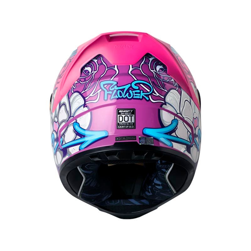 casco moto shaft 502sp flower mr brillo az.candy fc integral