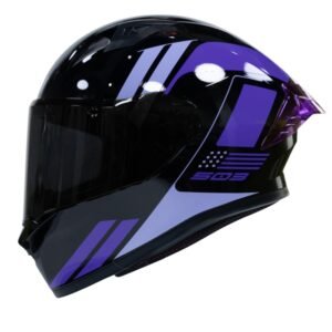 Casco moto ich 503 neza lila sm integral certificación dot qr