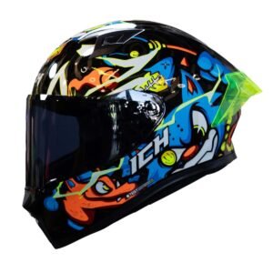 Casco moto ich 503 trick az sm integral certificación dot qr