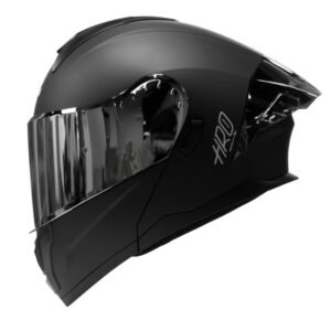 Casco moto hro 3480dv solid ng sl mate abatible con sun visor dot
