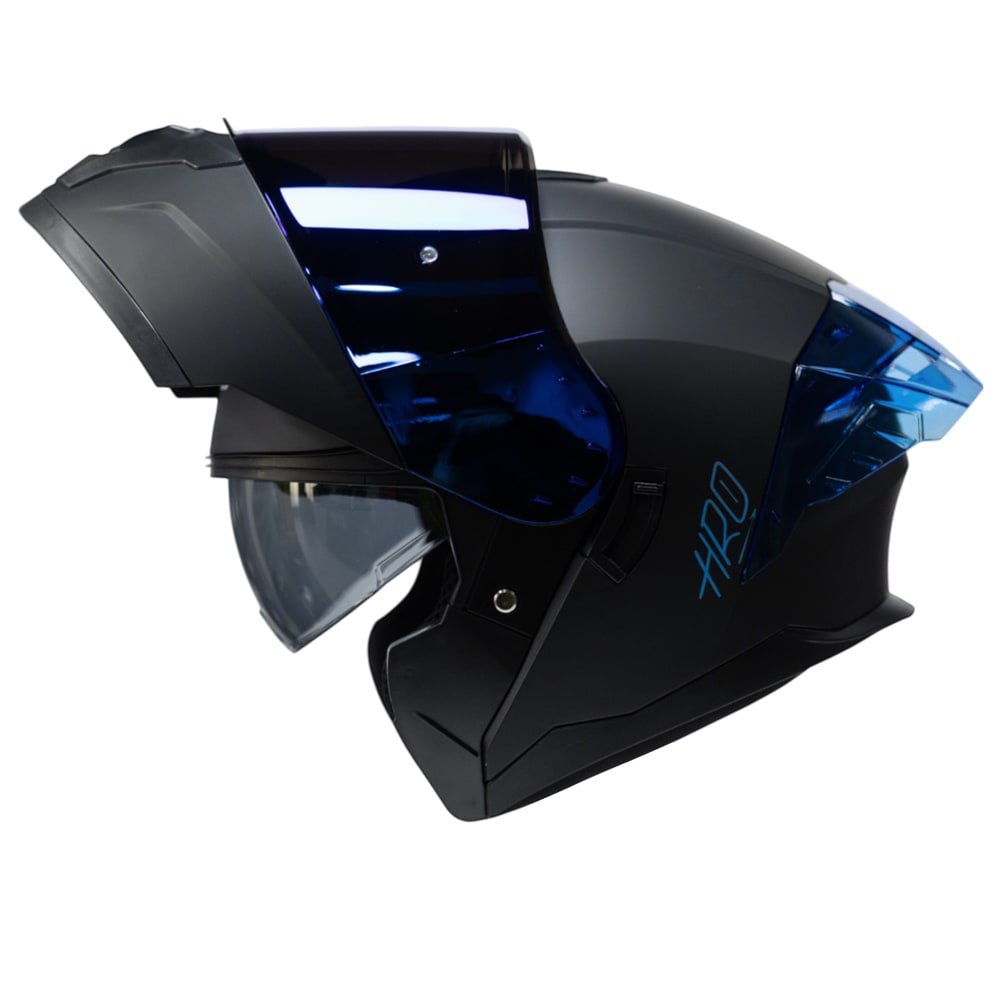 X_preventa-oxs6junio204828 Casco moto hro 3480dv solid ng az mate abatible con sun visor dot
