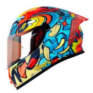 CASCO MOTO SHAFT 526SP EVO OJIBROU AZUL ROJO INTEGRAL