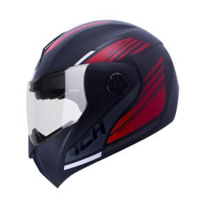 Casco moto ich 3110 auge rj abatible con sun visor certificación dot 3cv