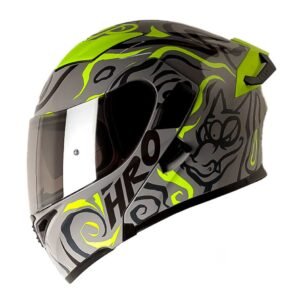 Casco Moto Hro 3400dv randomer gris Abatible Sun Visor Certificación Dot