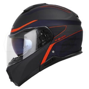 Casco moto Shaft pro 4100dv Abatible legend az.navy nj sun visor