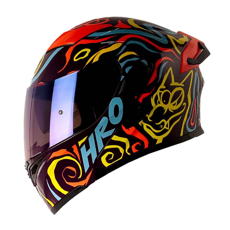 Casco Moto Hro 3400dv randomer mr nj.n Abatible Sun Visor Certificación Dot