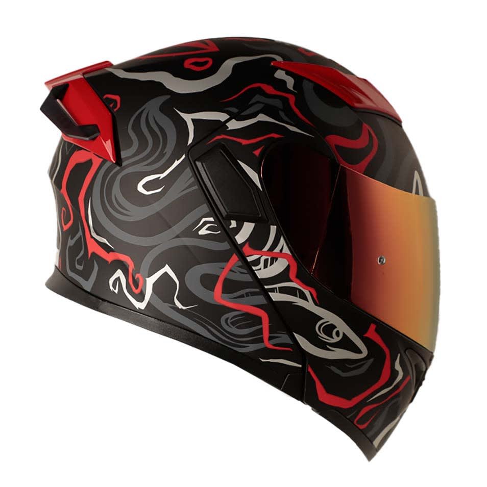 Casco Moto Hro 3400dv randomer ng rj Abatible Sun Visor Certificación Dot - Imagen 4