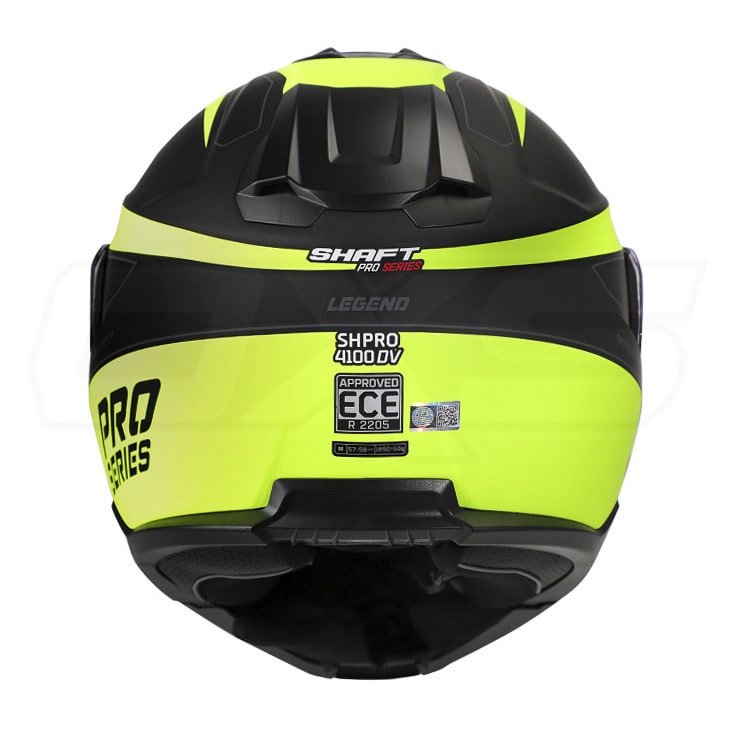 Casco moto Shaft pro 4100dv Abatible legend n.m am sun visor - Imagen 4