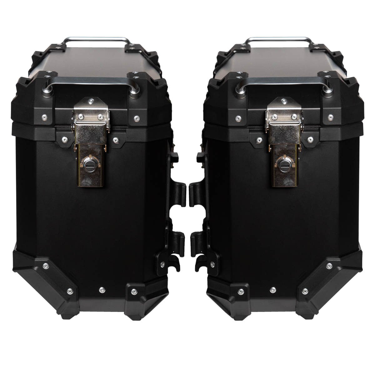 Maletas laterales para moto 4rs v39 v2 aluminio black 72 litros universal desmontables - Imagen 4