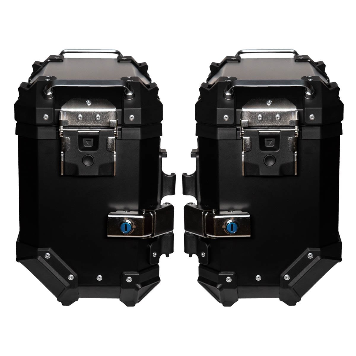 Maletas laterales para moto 4rs v39 v2 aluminio black 72 litros universal desmontables - Imagen 5