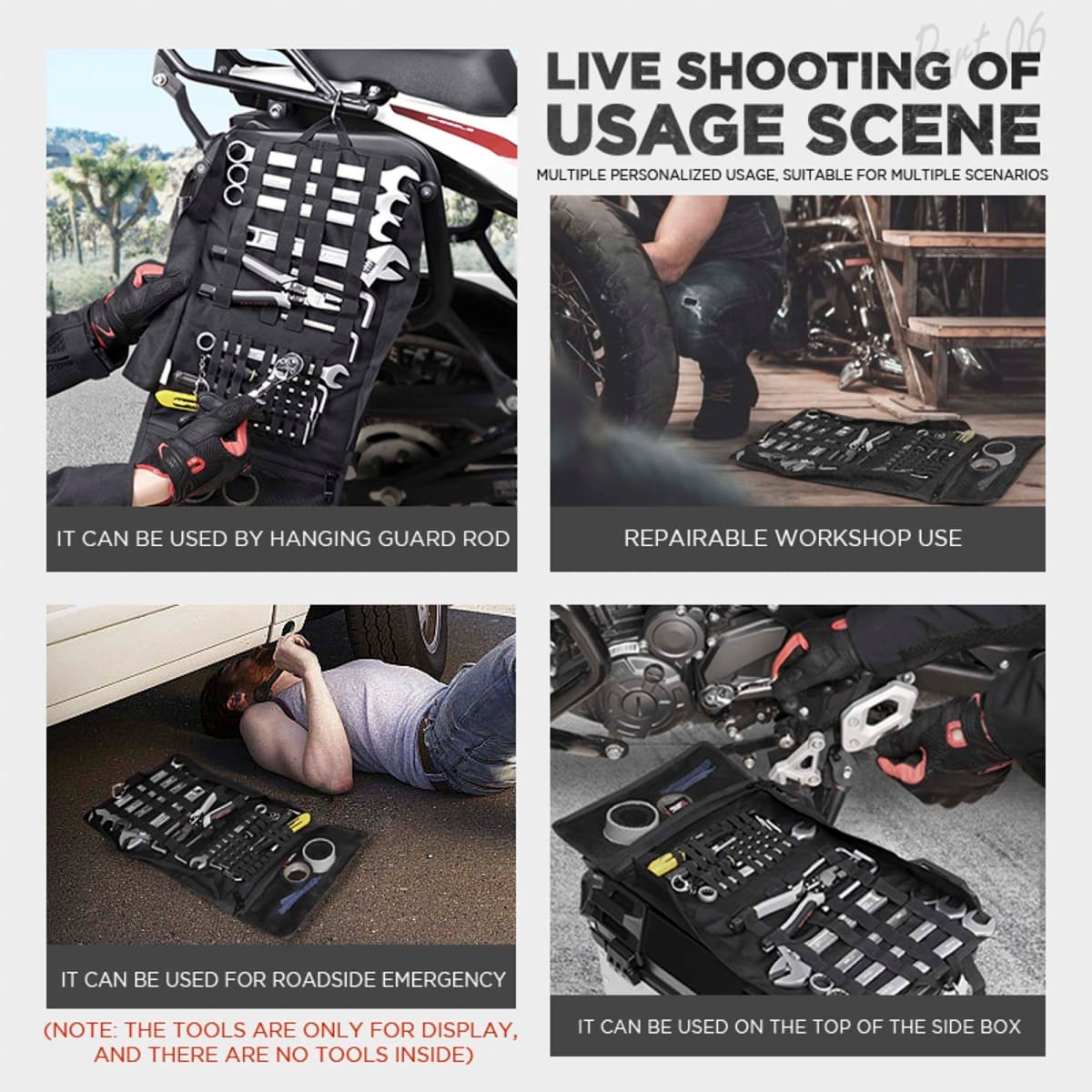 Bolso porta herramientas motocentric portatil para moto - Imagen 5