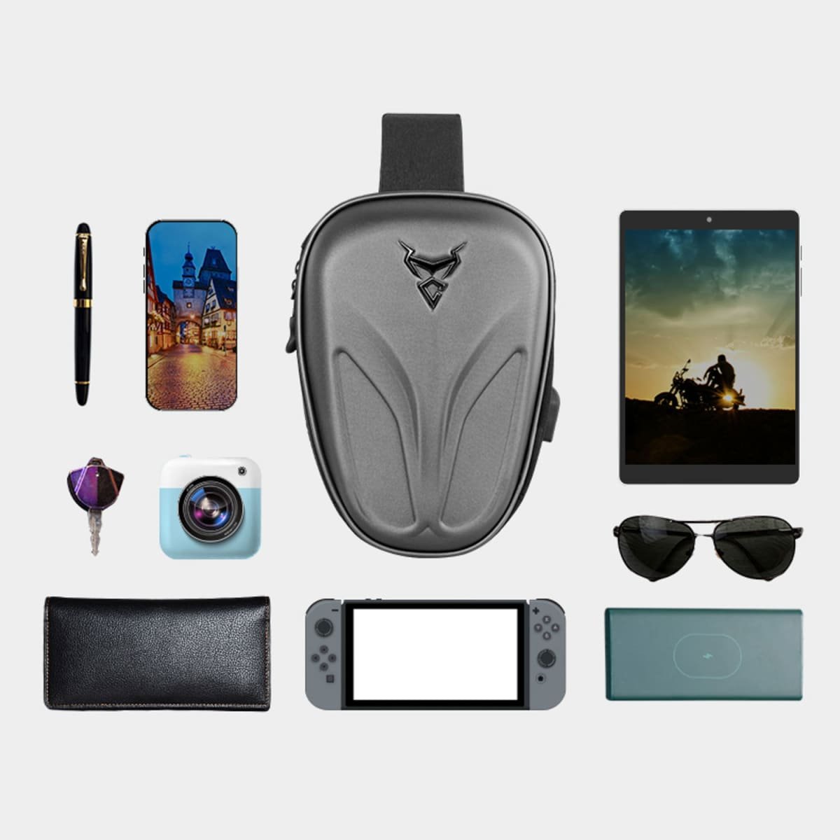 Bolso crossbody motocentric para moto 11-mc-0132 3,5 litros - Imagen 8