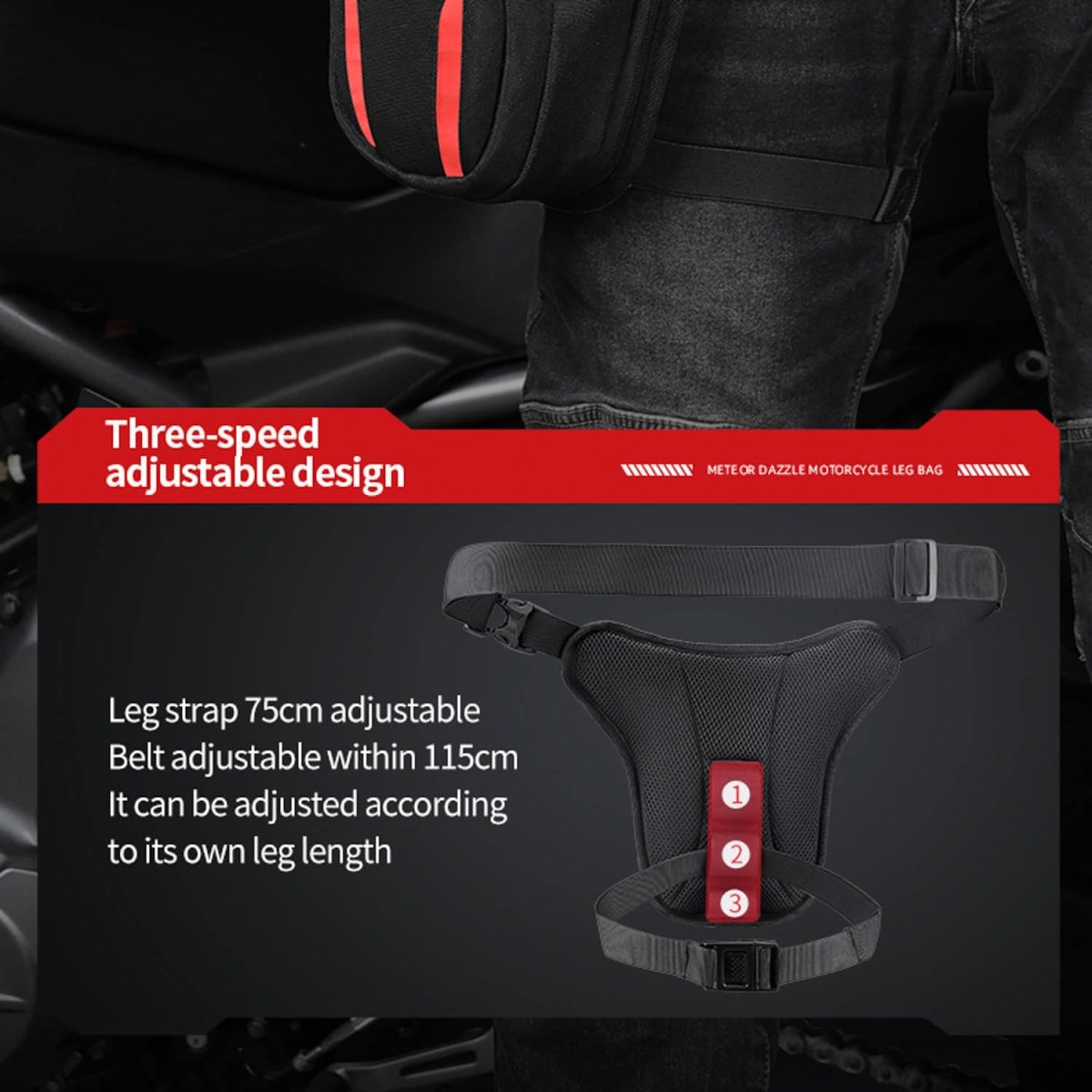 Muslera para moto motocentric 11-MC-0150 2,5 a 3,5 litros expandible - Imagen 11