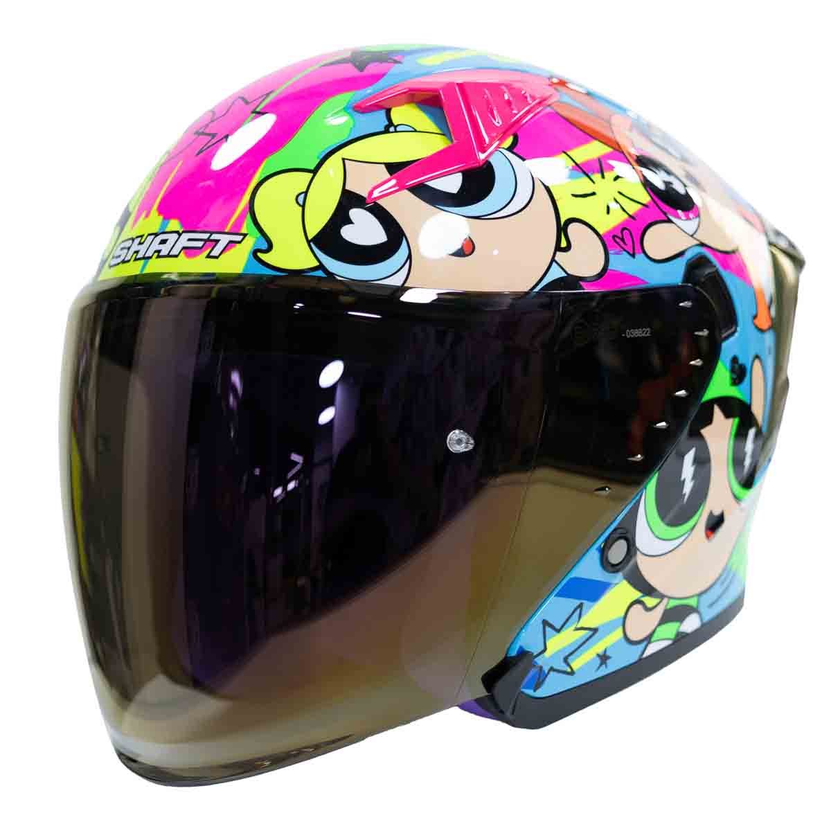 VISOR MICA DE REPUESTO PARA CASCO MOTO SHAFT SH-226SP SM.CL.IR.MR