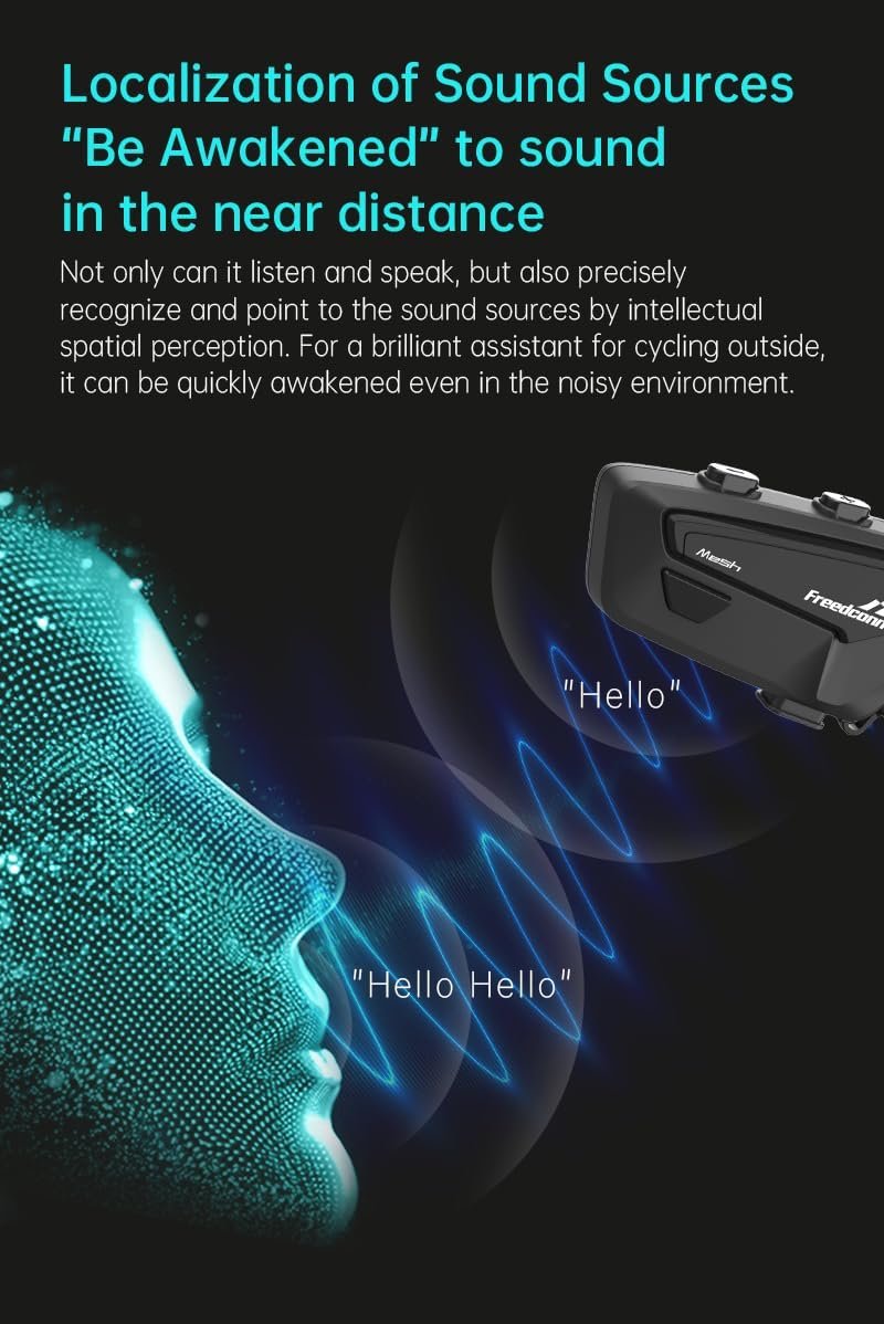 Manos libres freedconn FX pro para casco moto IP67 intercomunicador mesh 6 vías - Imagen 9