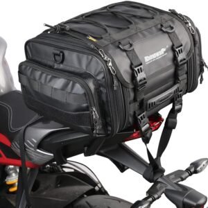 Bolso de cola para moto Rhinowalk MT4026 expandible de 19 a 26 litros impermeable