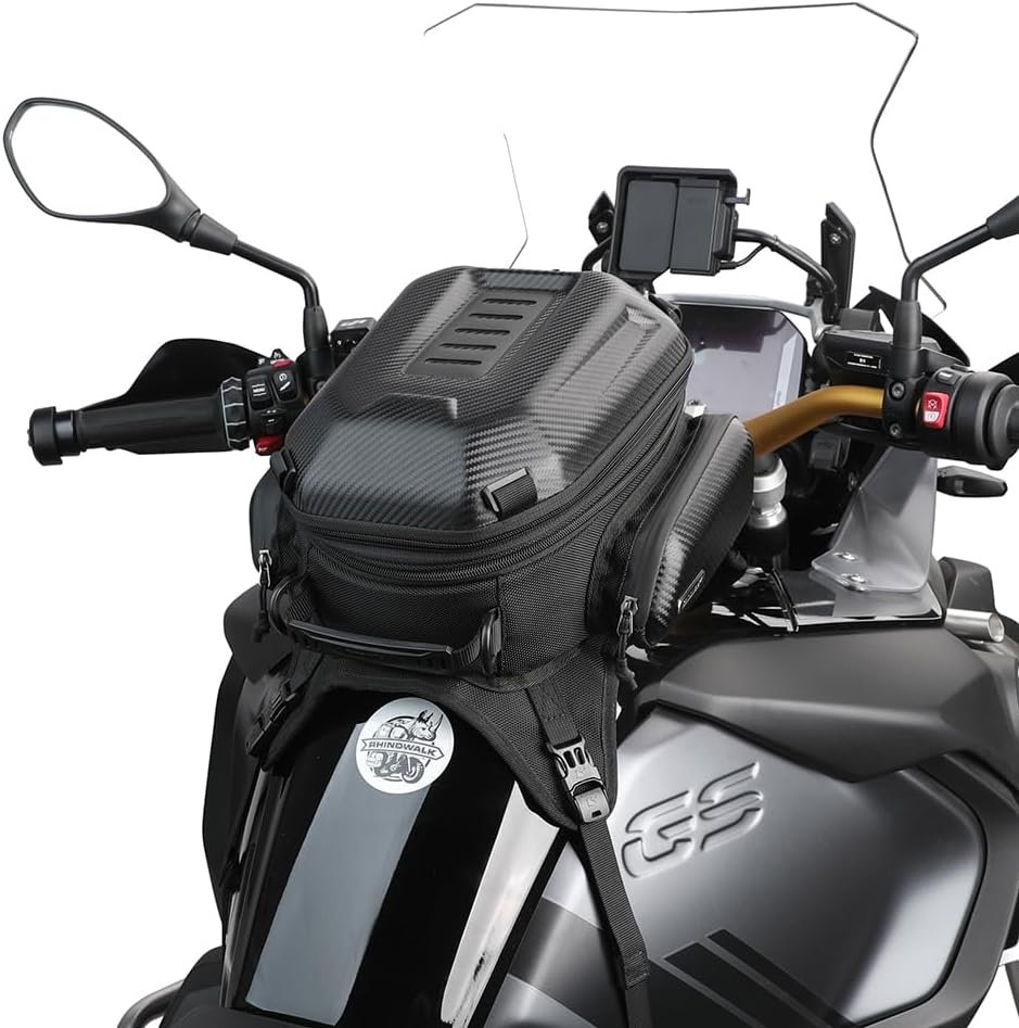 Bolso estanque para moto rhinowalk mtr3001 expandible 15 a 18 litros