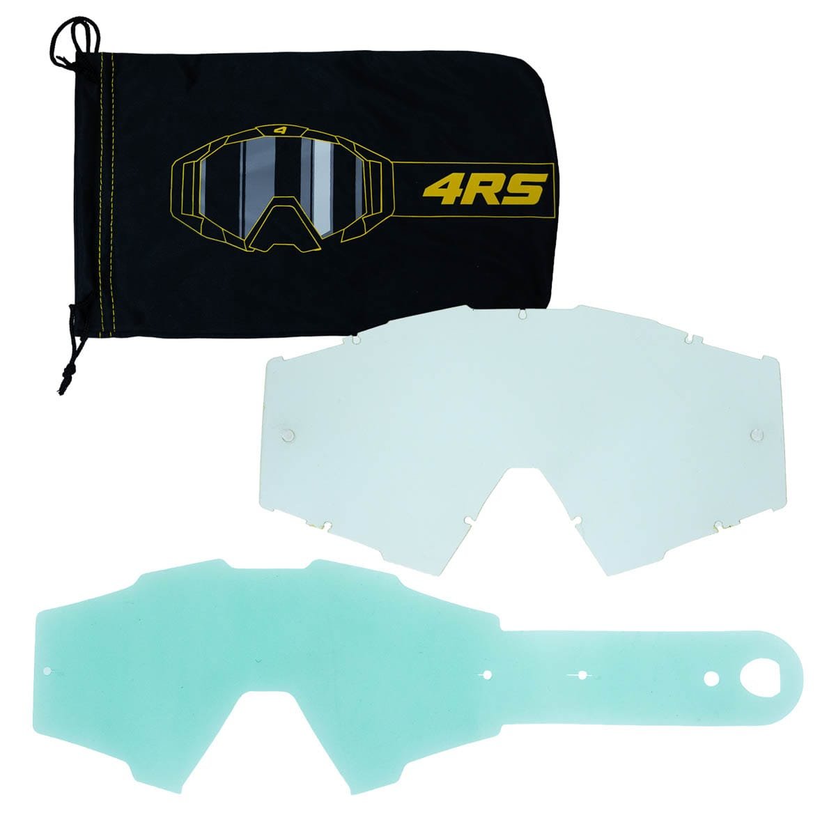 Antiparras para moto 4rs evo negro rojo motocross enduro mtb - Imagen 4