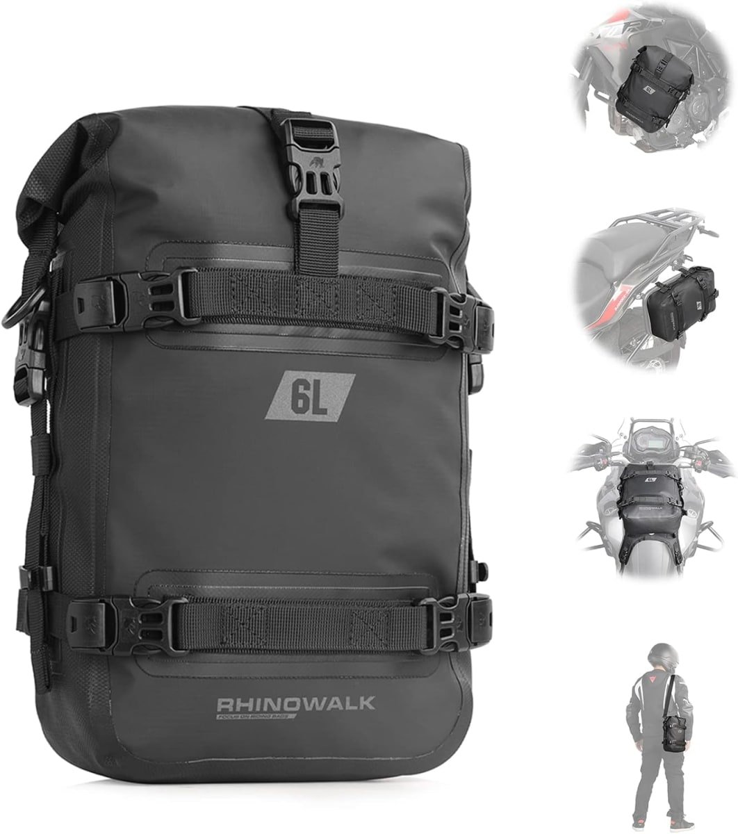 Bolso impermeable para moto rhinowalk mtr2206 6 litros dry bag