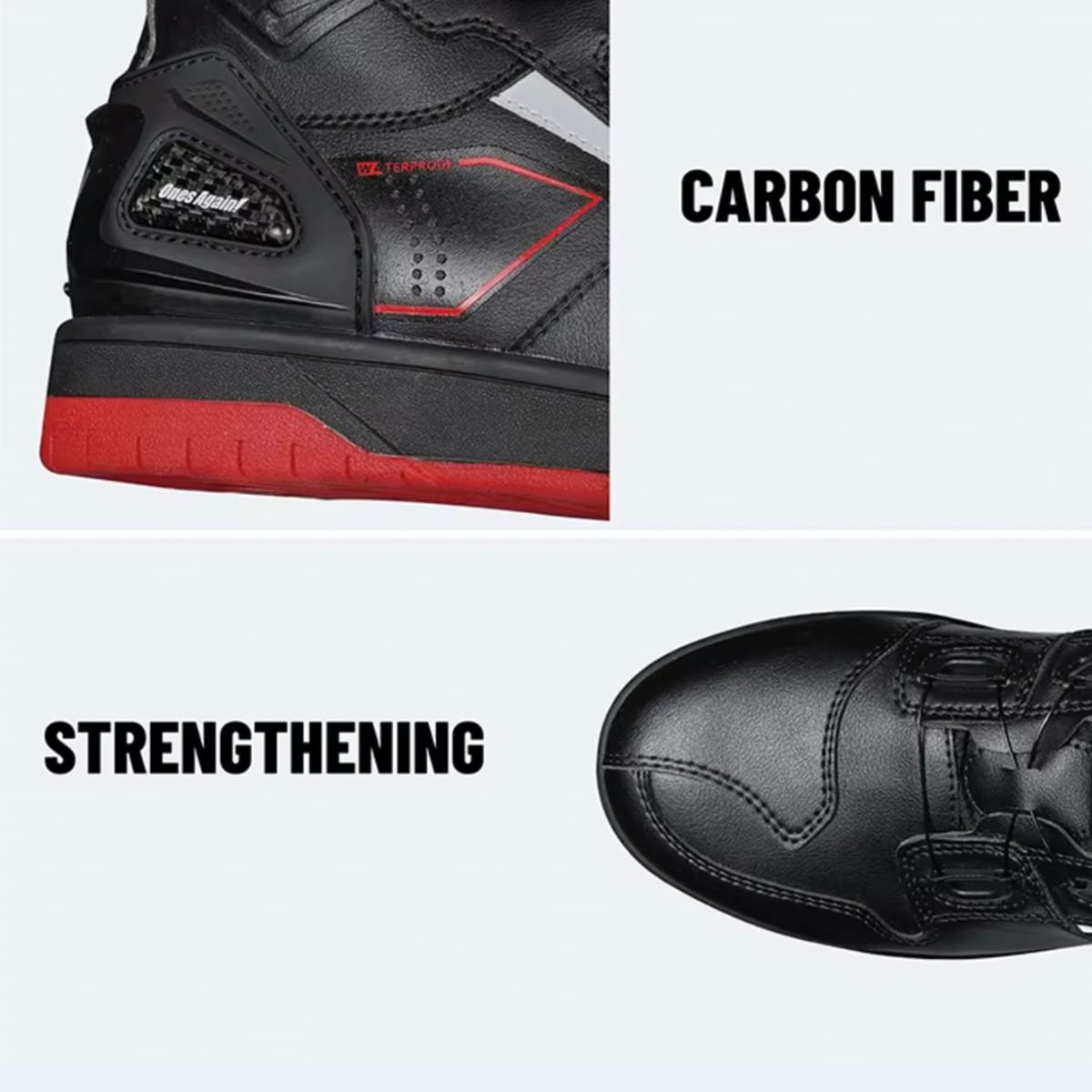 Botas para moto ones again ms07p urban reforzadas tipo zapatilla waterproof - Imagen 4