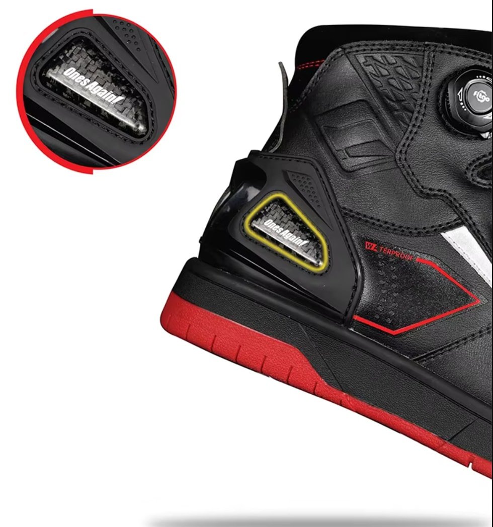 Botas para moto ones again ms07p urban reforzadas tipo zapatilla waterproof - Imagen 7