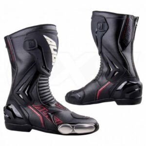 Botas para motociclista augi modelo ar3 diseño urbano con un look deportivo cubierta superior de cuero de microfibra sistema de bucle superior para un ajuste mas preciso protecciones externas de tpu en el tacon, punta y tobillo paneles diseñados para permitir mayor flexibilidad al usuario forro interior muy cómodo y transpirable cierre lateral con tapa superior de velcro costuras reforzadas en zoñas de alta tensión suela de caucho natural permite una flexión natural y maximiza el agarre entradas y salidas de aire incorporadas protector externo del pie fabricado en aleación de zinc y termoplástico de alto impacto reemplazable plantilla acolchada para mayor comodidad protector de pata de cambios incorporado tobillo con refuerzo de nailon rígido para protección extra