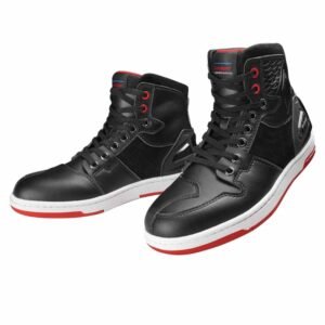 Botas para moto ones again ms07 urban reforzadas tipo zapatilla negrojo