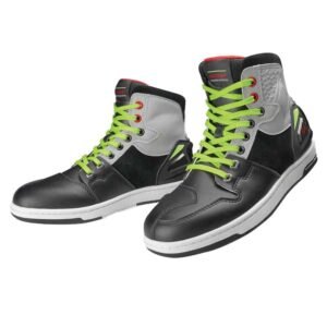 Botas para moto ones again ms07 urban reforzadas tipo zapatilla negamarillo