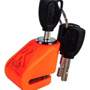 CANDADO DISCO MOTO KOVIX KN1 NARANJO PASADOR 6MM