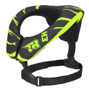 Protector cervical cuello tiger racing tr-h3 verde motocross enduro