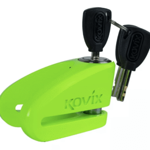 Candado De Disco Para Moto Kovix Kvz2 amarillo fluor 14mm Seguridad