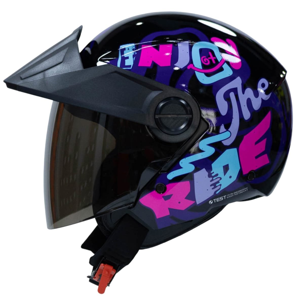 Casco moto ich 102 rider fc sm abierto con viscera urbano
