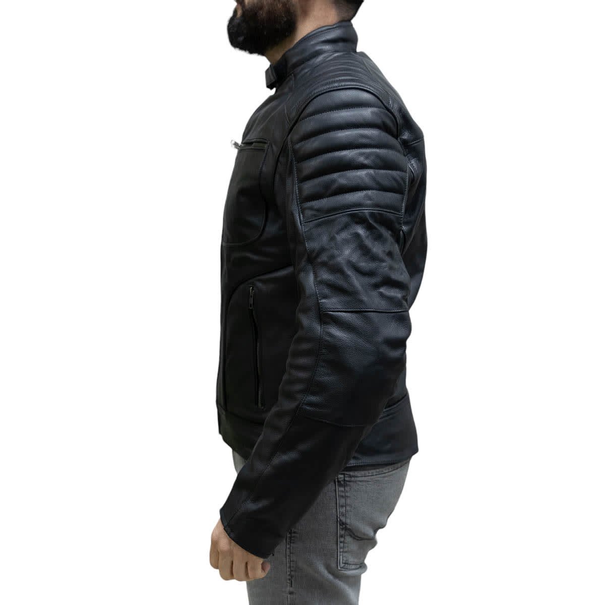 Chaqueta para moto armad gear falcon cuero - Imagen 3