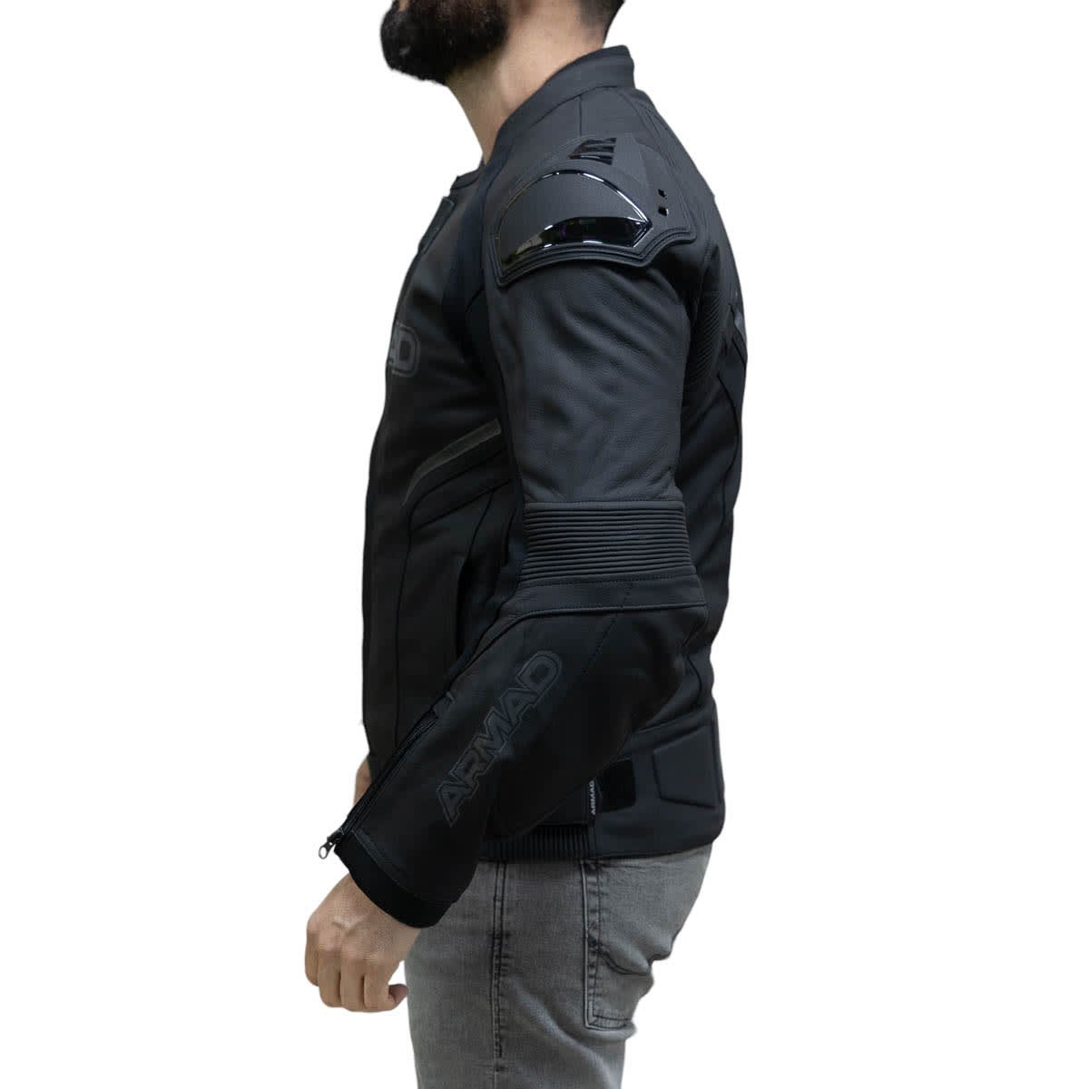 Chaqueta para moto armad gear vegas cuero - Imagen 3