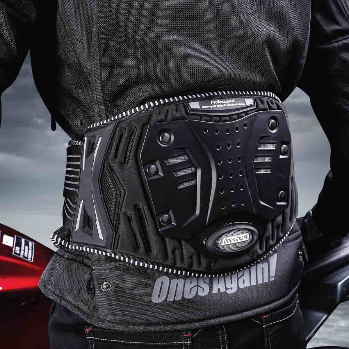 Faja para moto con protecciones rigidas ones again WT01