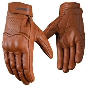 Guantes Para Moto Armad Gear Cafe Cuero Clasic Cafe Racer