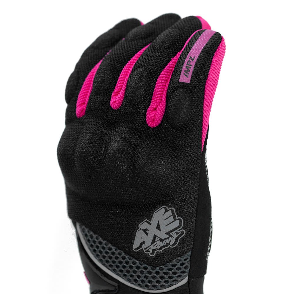 Guantes Moto Axe Con Protecciones St09 pink Touch - Imagen 3