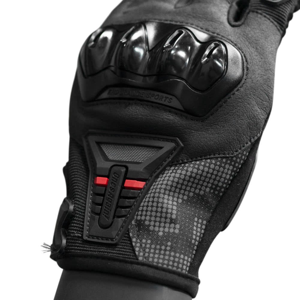 Guantes para moto ones again mg07 neg/rojo con protecciones touch - Imagen 4