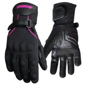 Guantes Moto Armad Gear Reya Lady mujer Touch Cuero Invierno