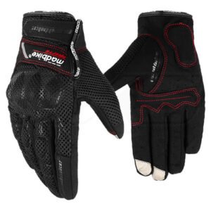 Guantes para moto madbike mad-09 con protecciones touch