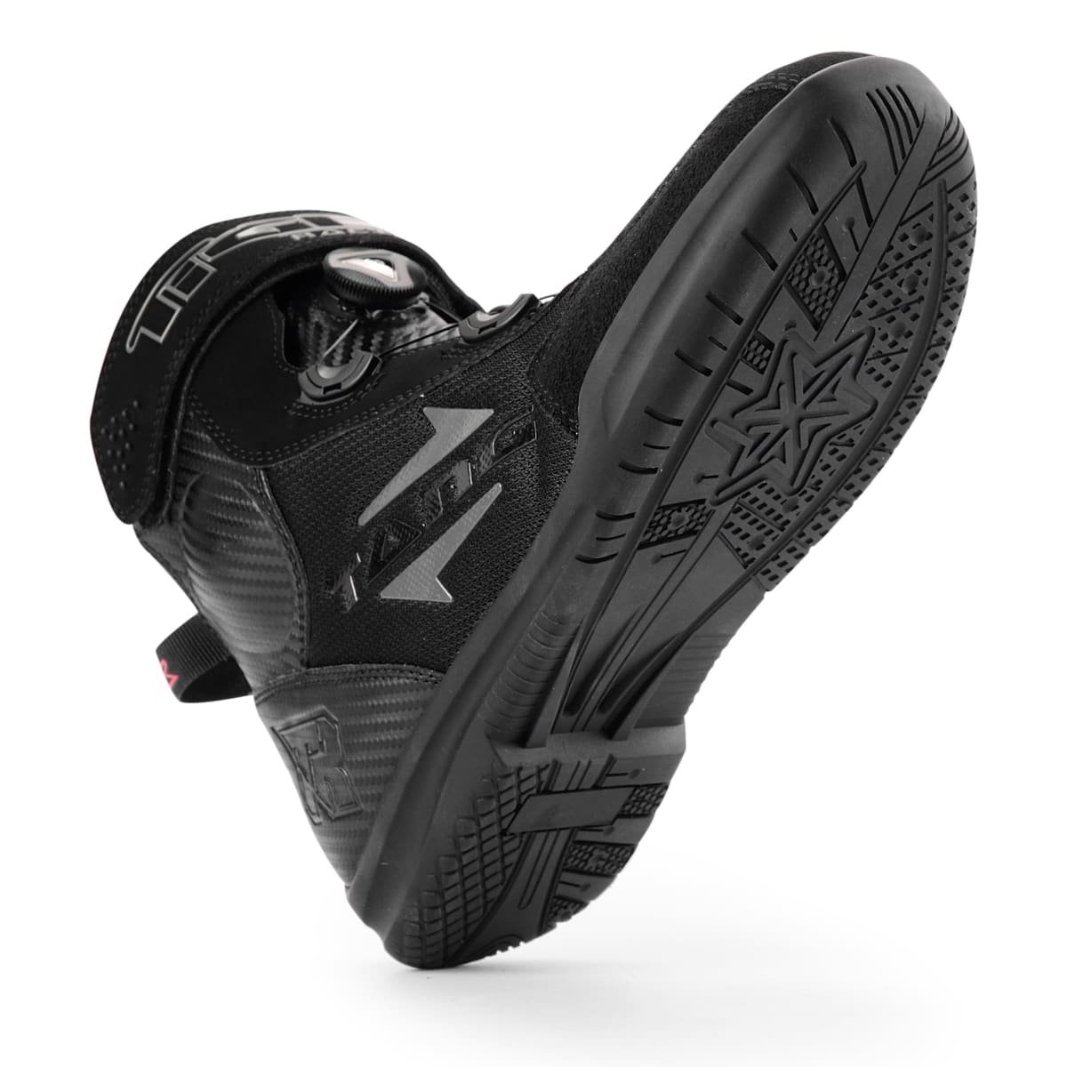 Botas Para Moto tiger racing tang negro con caña deportivas - Imagen 4