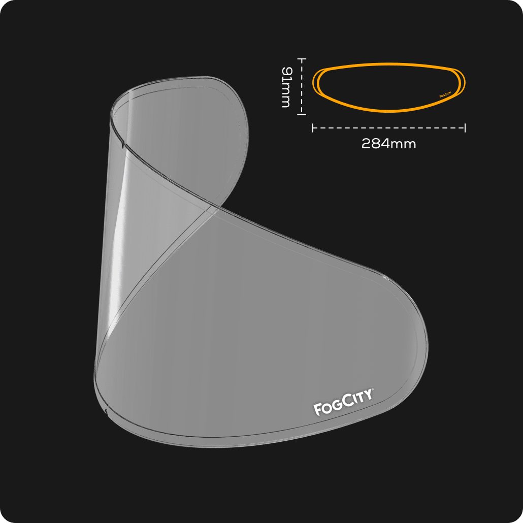 Lamina fogcity easy medium anti empañamiento para casco moto universal - Imagen 4