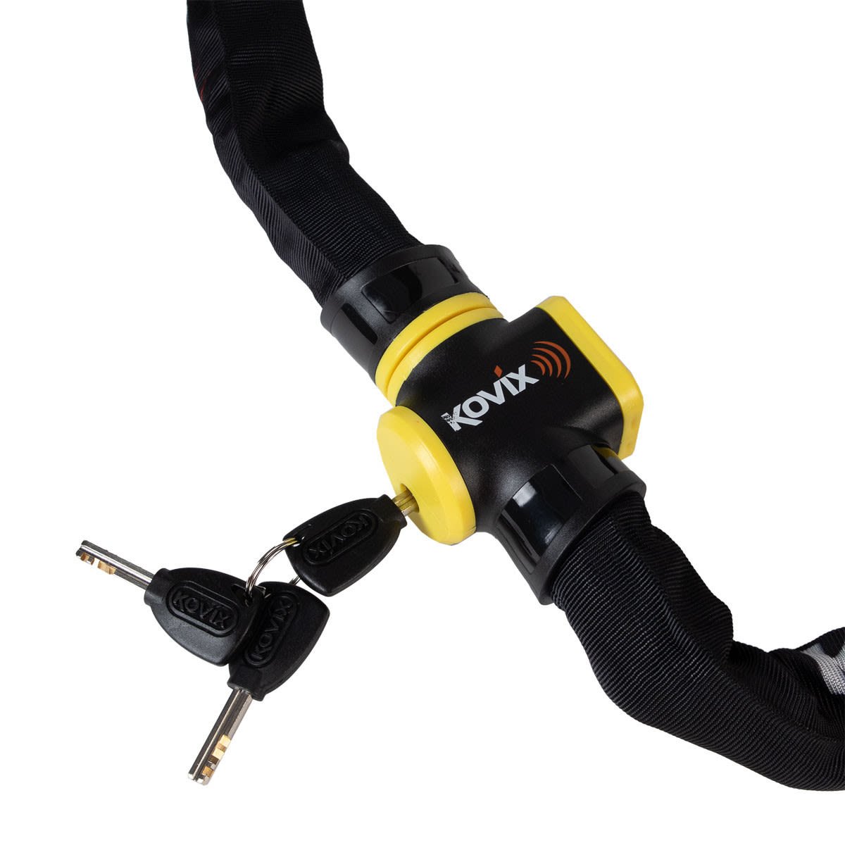 Cadena con eslabón reforzado alarma kovix KCL12-150 12mm x 150cm