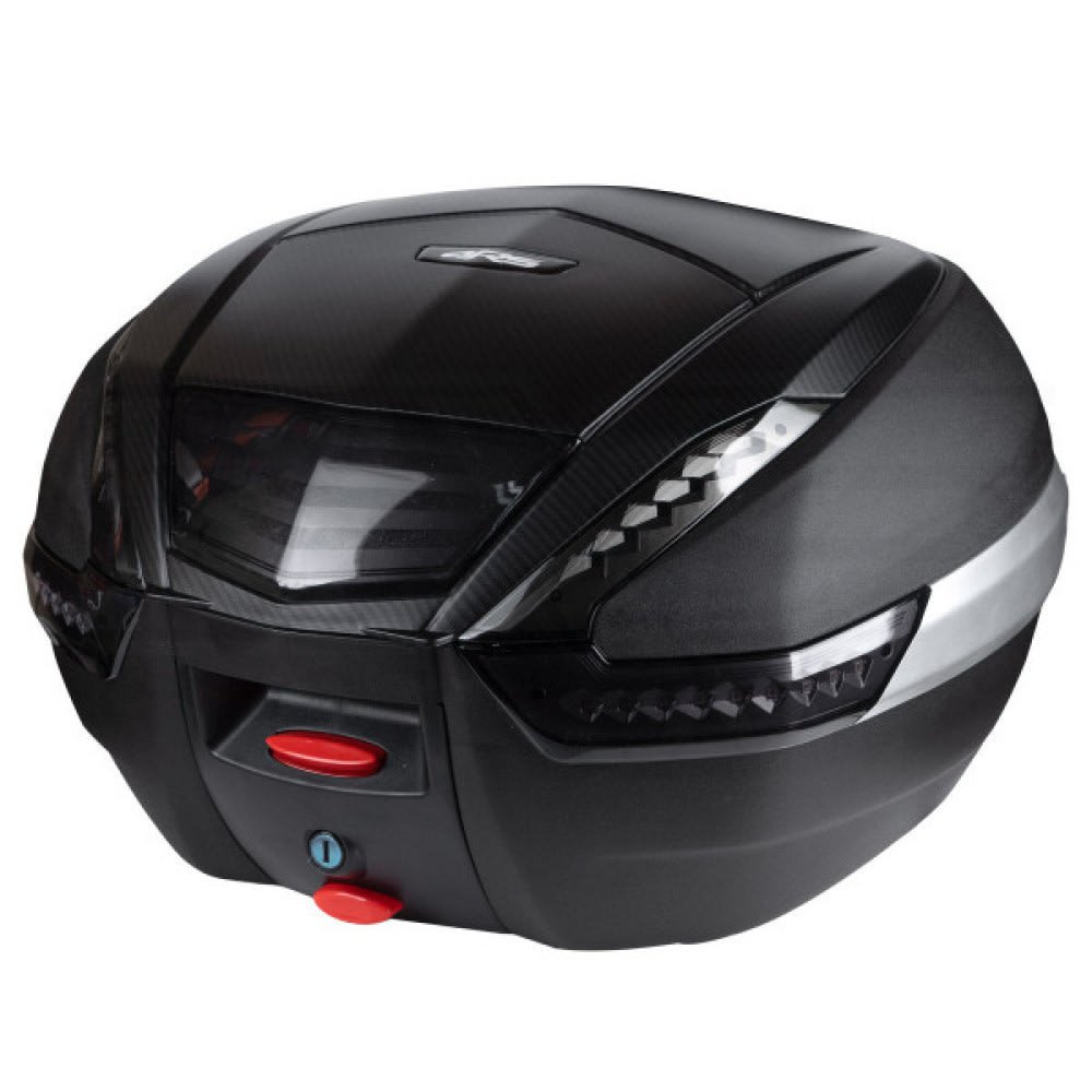 Maleta Moto Top Case 4rs E62 38 Litros Con Luz Led Carbon