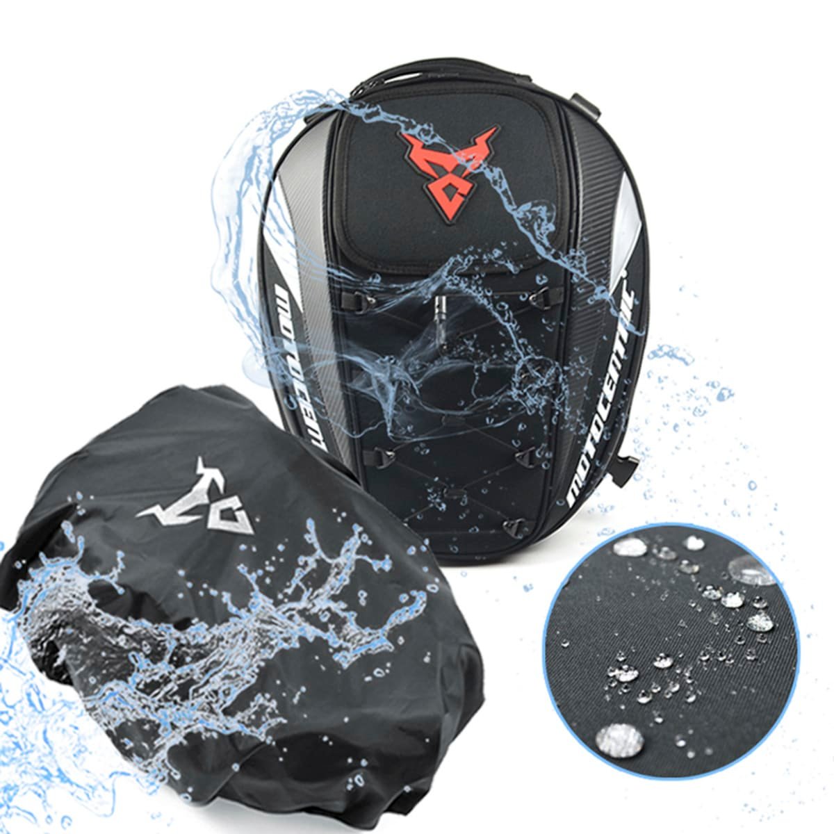 Bolso de cola para moto motocentric expandilbe de 15 a 25 litros 11-mc-0102 - Imagen 4